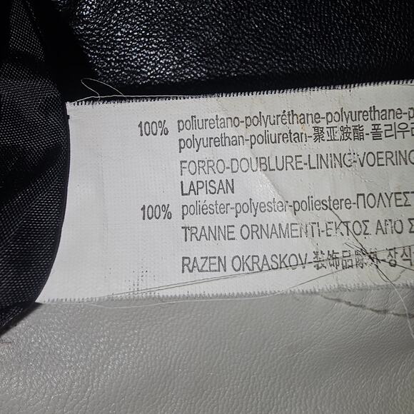 Botaobabe Kid Moto Jacket Color Block Quilted Sleeves Faux Leather Girls Jacket - Picture 9 of 10